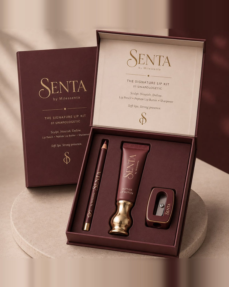 SENTA Signature Lip Kit box, open